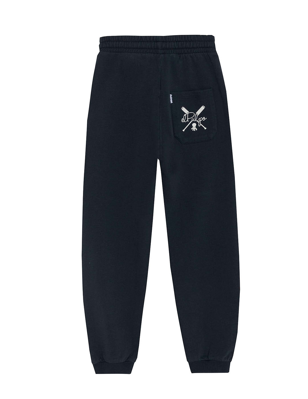 BOY'S NAVY BLUE PRINTED PLUSH JOGGER PANTS