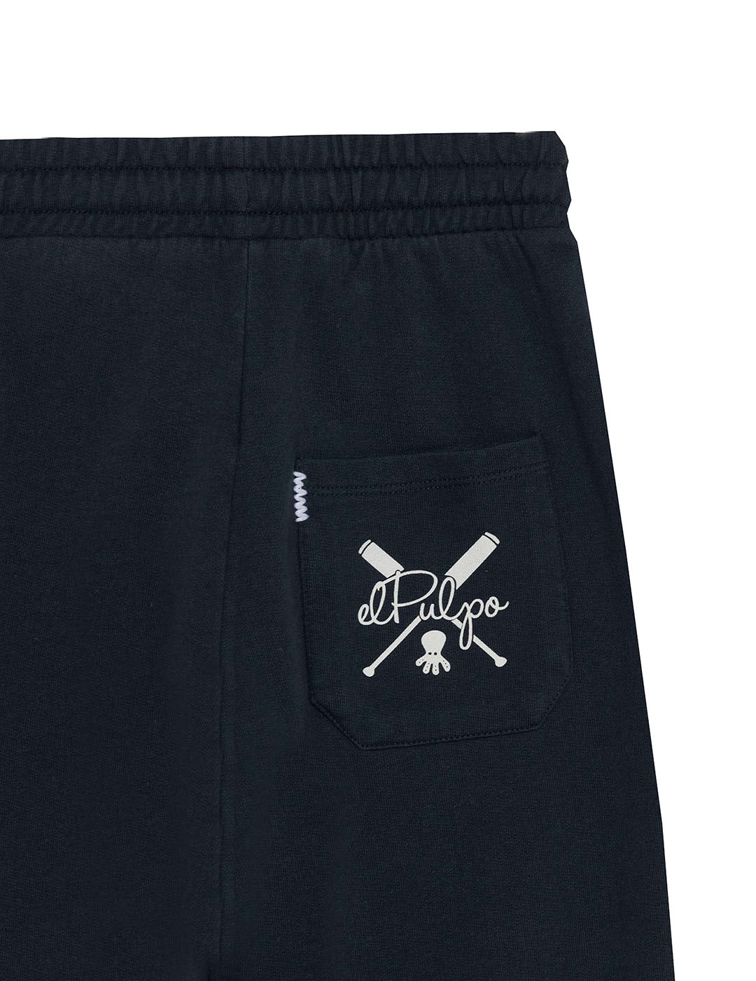 BOY'S NAVY BLUE PRINTED PLUSH JOGGER PANTS
