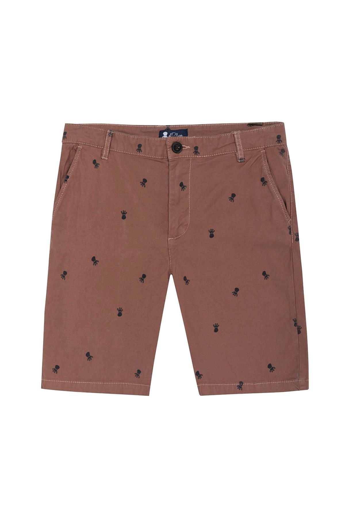 BERMUDA NIÑO ALL OVER ROSA DELAVÉ OSCURO