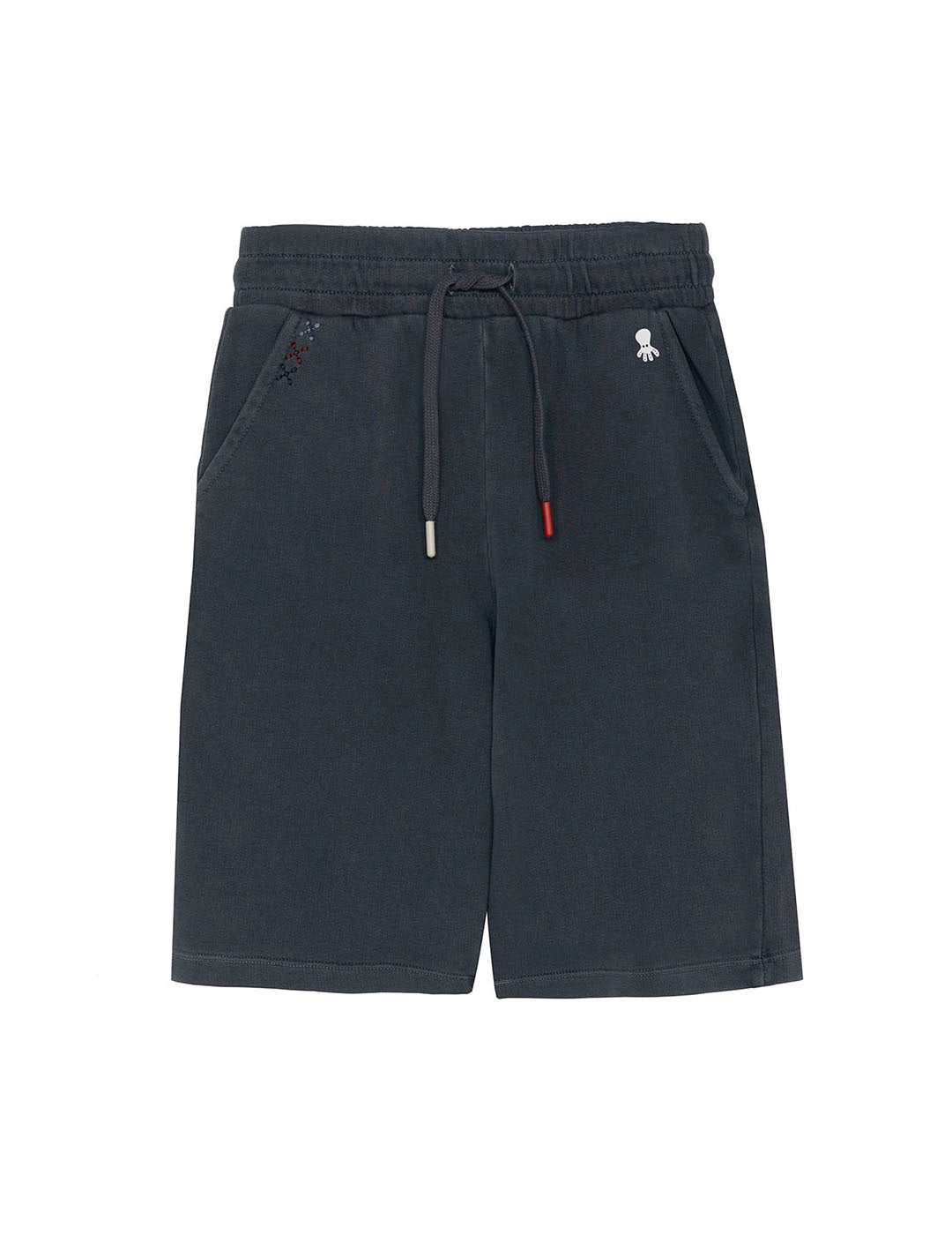 BERMUDA BOY JOGGER FLEECE PRINTED NAVY BLUE