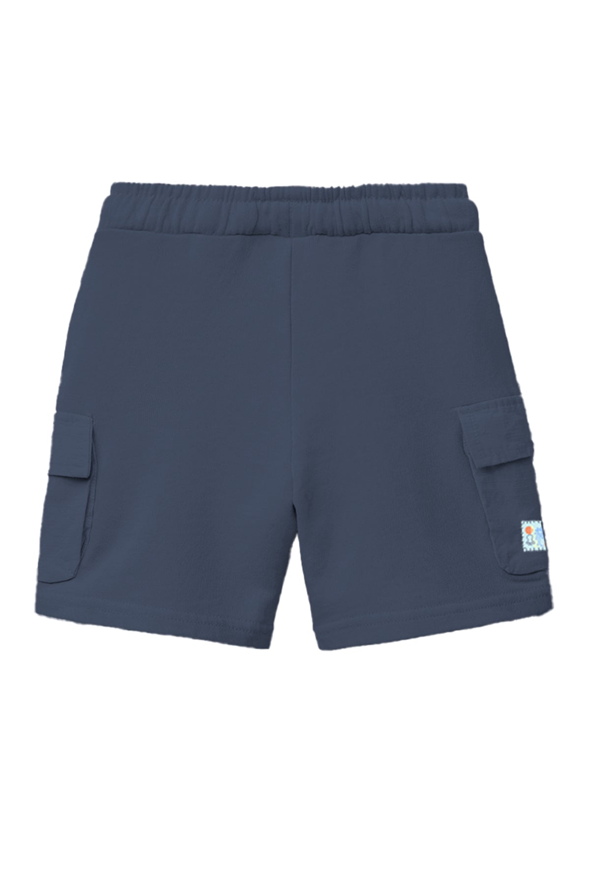 Bermuda niño felpa cargo azul marino delavé