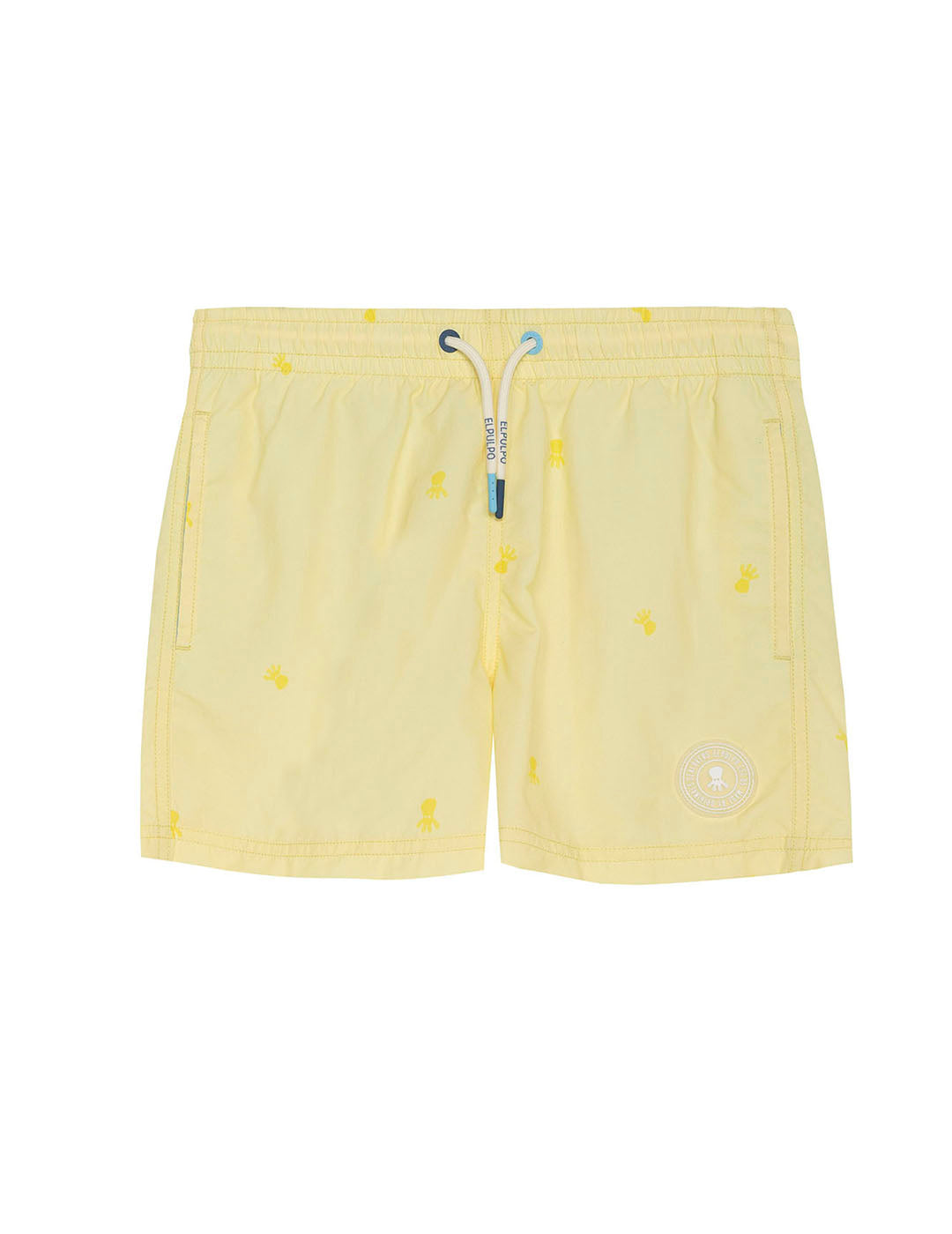 BAÑADOR NIÑO LAVADO ESTAMPADO NEW ALL OVER AMARILLO DELAVÉ