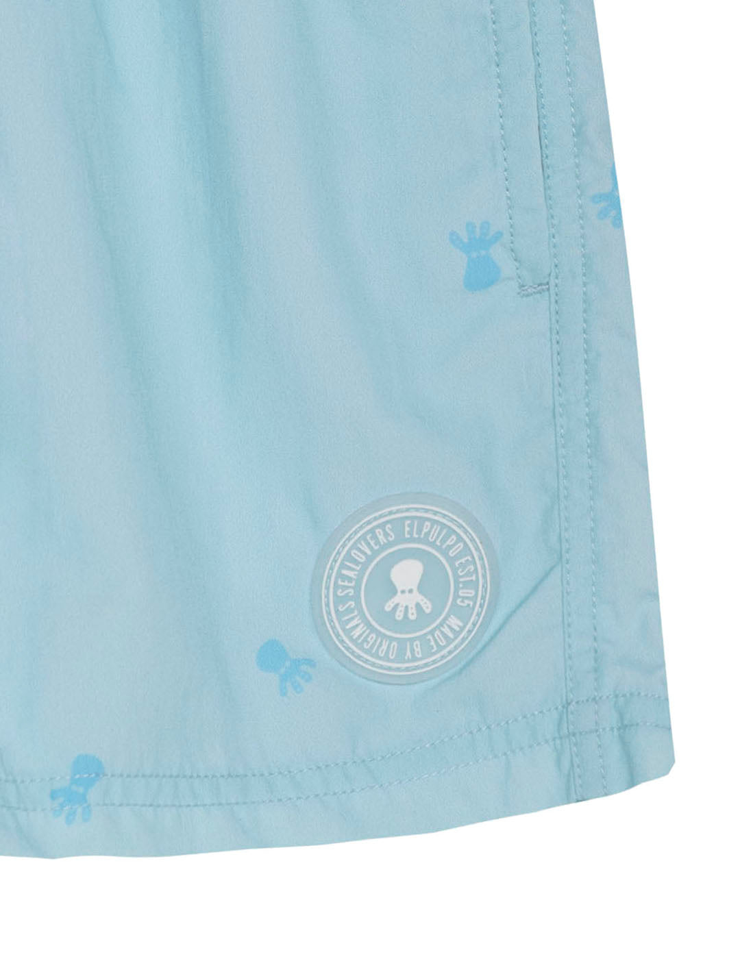 BAÑADOR NIÑO LAVADO ESTAMPADO NEW ALL OVER AZUL CELESTE