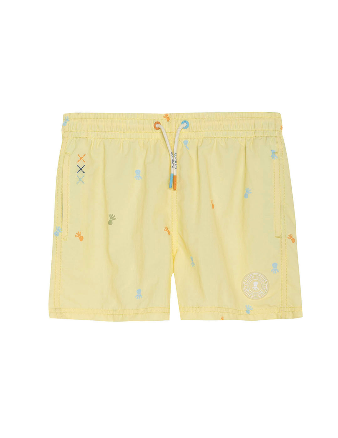 BAÑADOR NIÑO ESTAMPADO NEW ALL OVER MULTICOLOR AMARILLO DELAVÉ