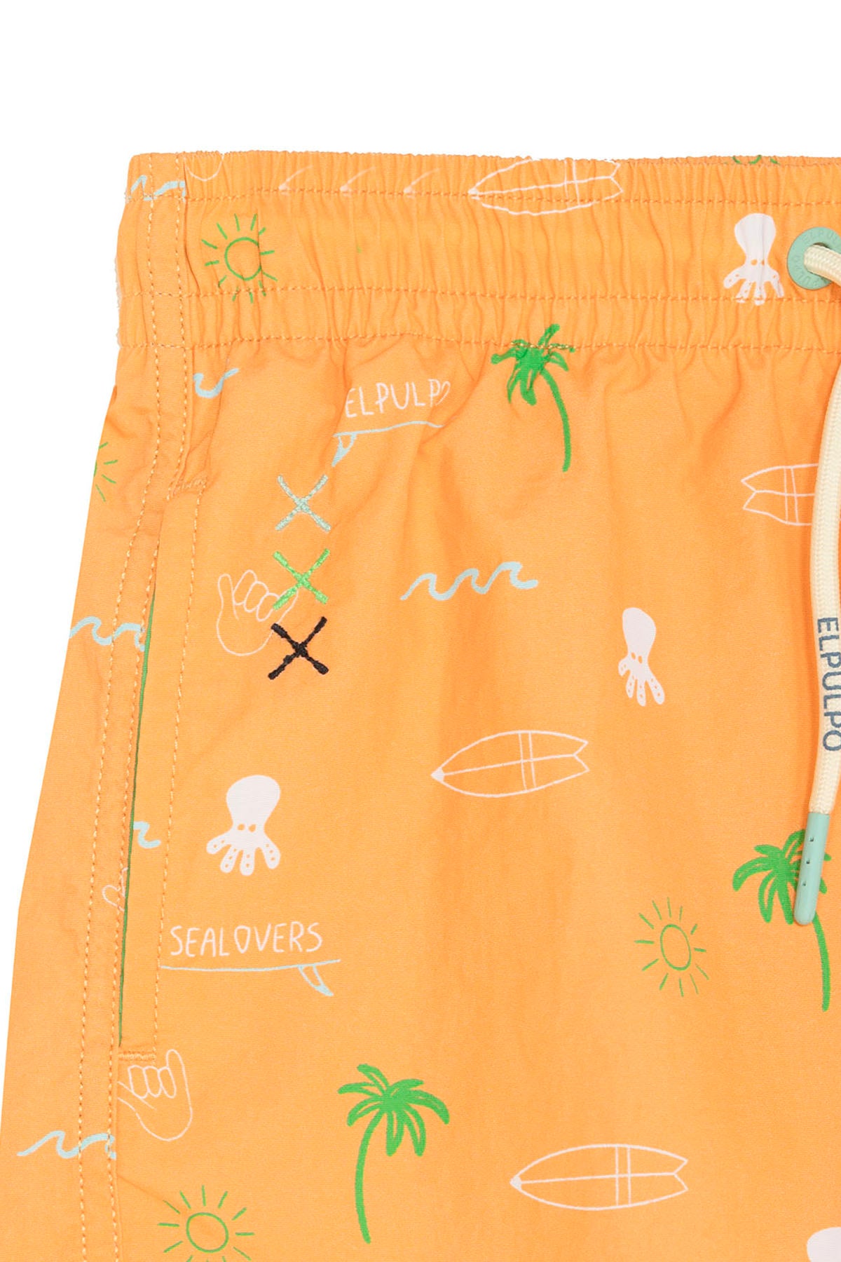 OCEAN ESSENTIALS PEACH PRINT BOYS SWIMSUIT