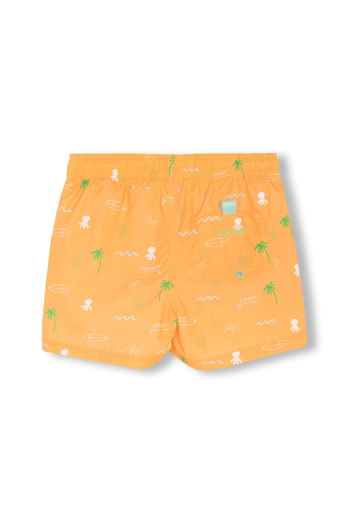 OCEAN ESSENTIALS PEACH PRINT BOYS SWIMSUIT