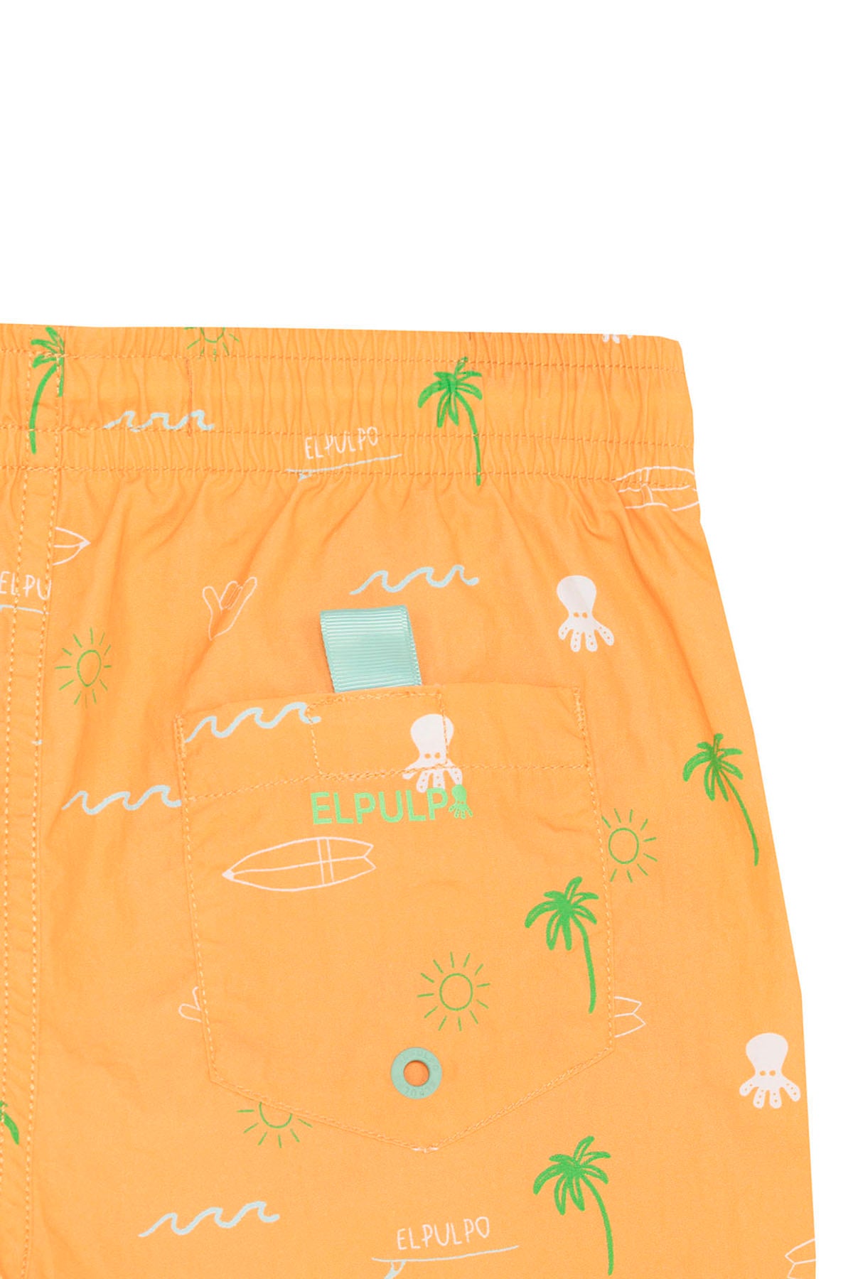 OCEAN ESSENTIALS PEACH PRINT BOYS SWIMSUIT