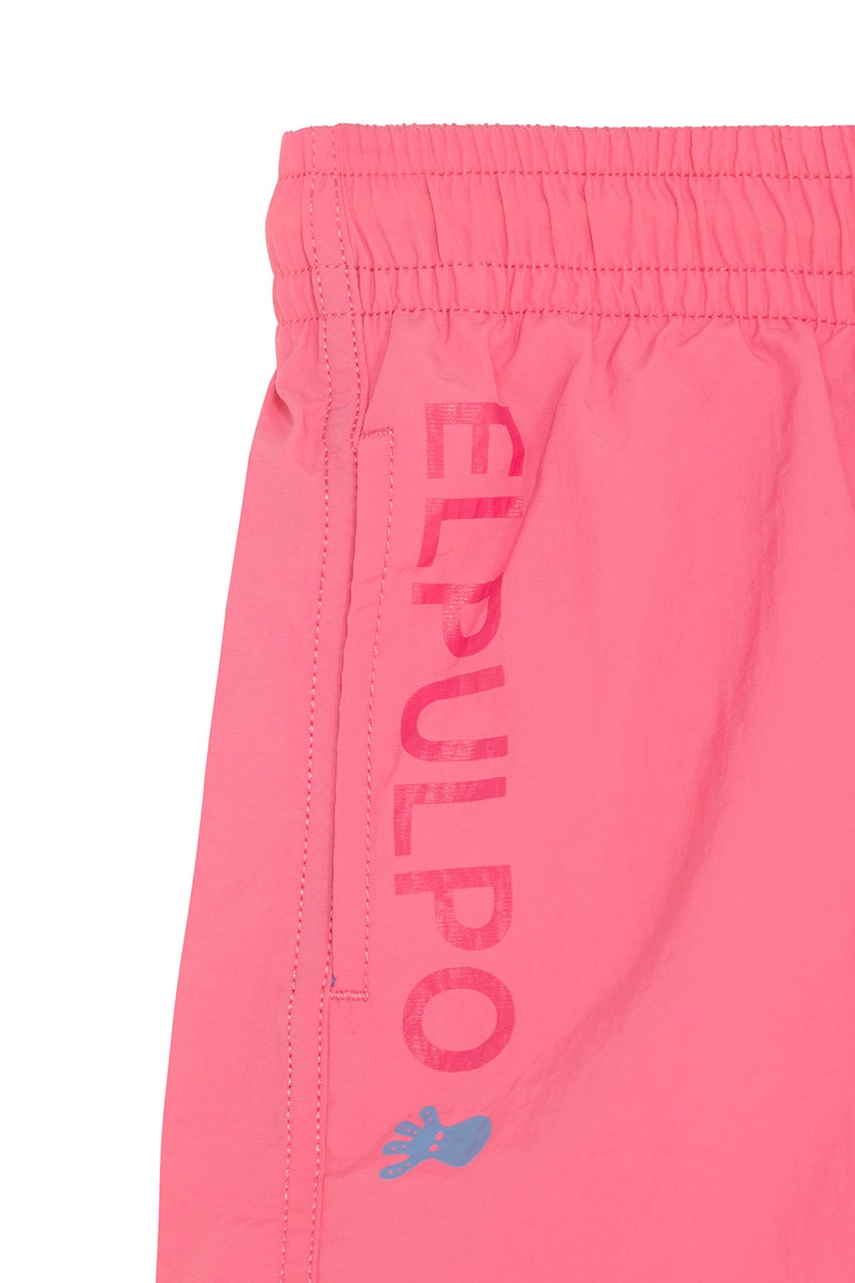 FATO DE BANHO MENINO COM ESTAMPA LATERAL EM ROSA CHICLETE POLVO