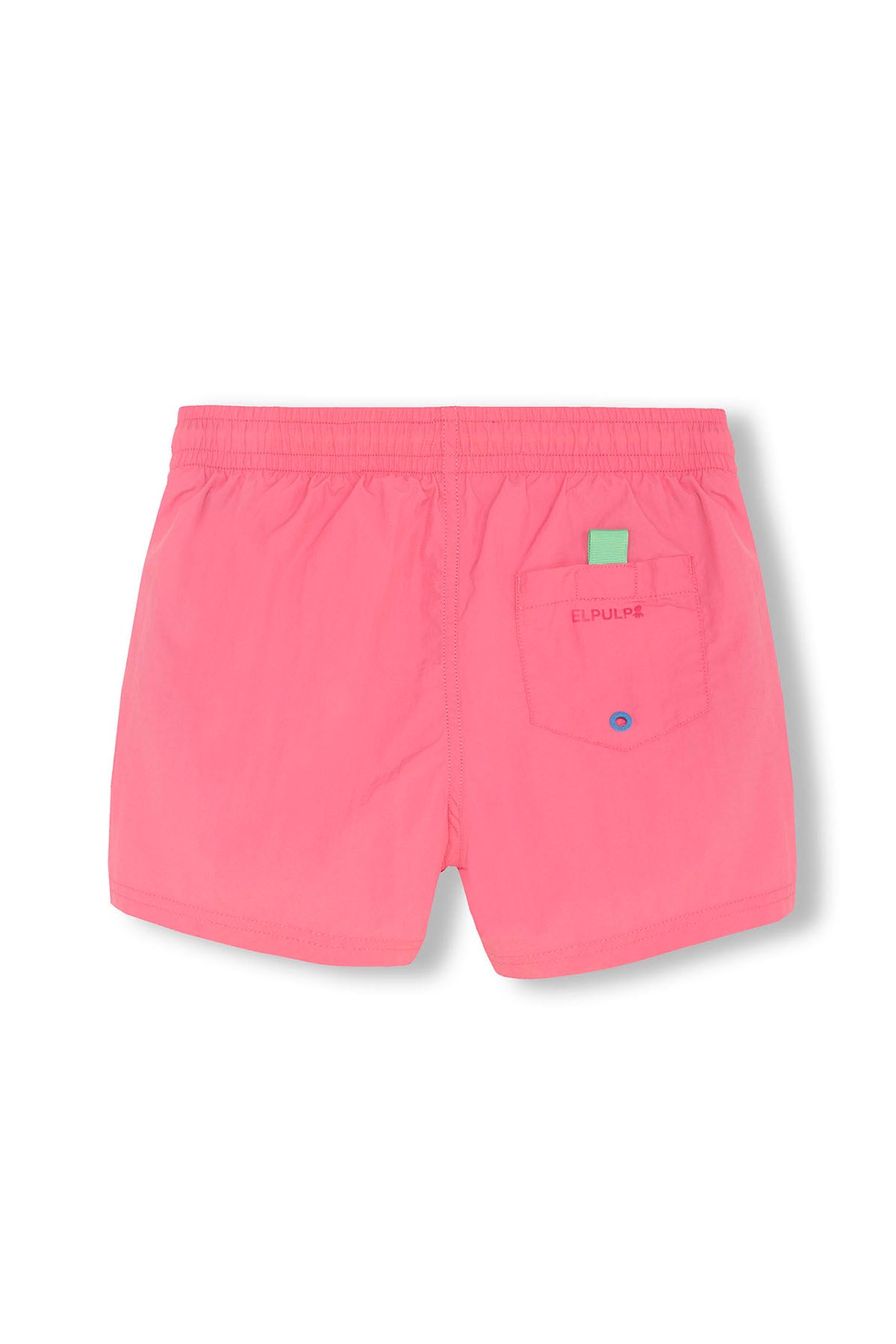 FATO DE BANHO MENINO COM ESTAMPA LATERAL EM ROSA CHICLETE POLVO