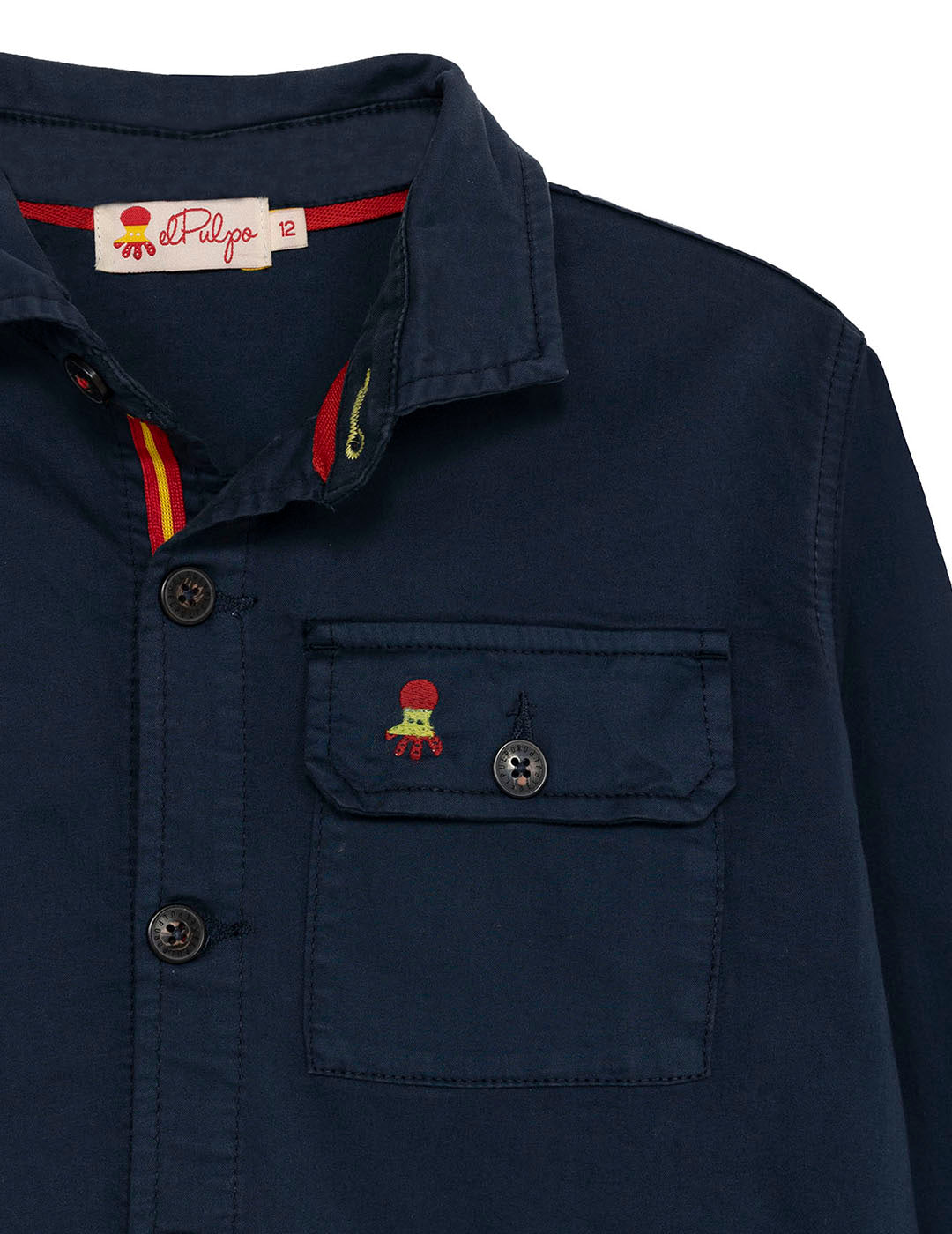 SOBRECAMISA LABEL DETAIL RFEF NIÑO AZUL MARINO