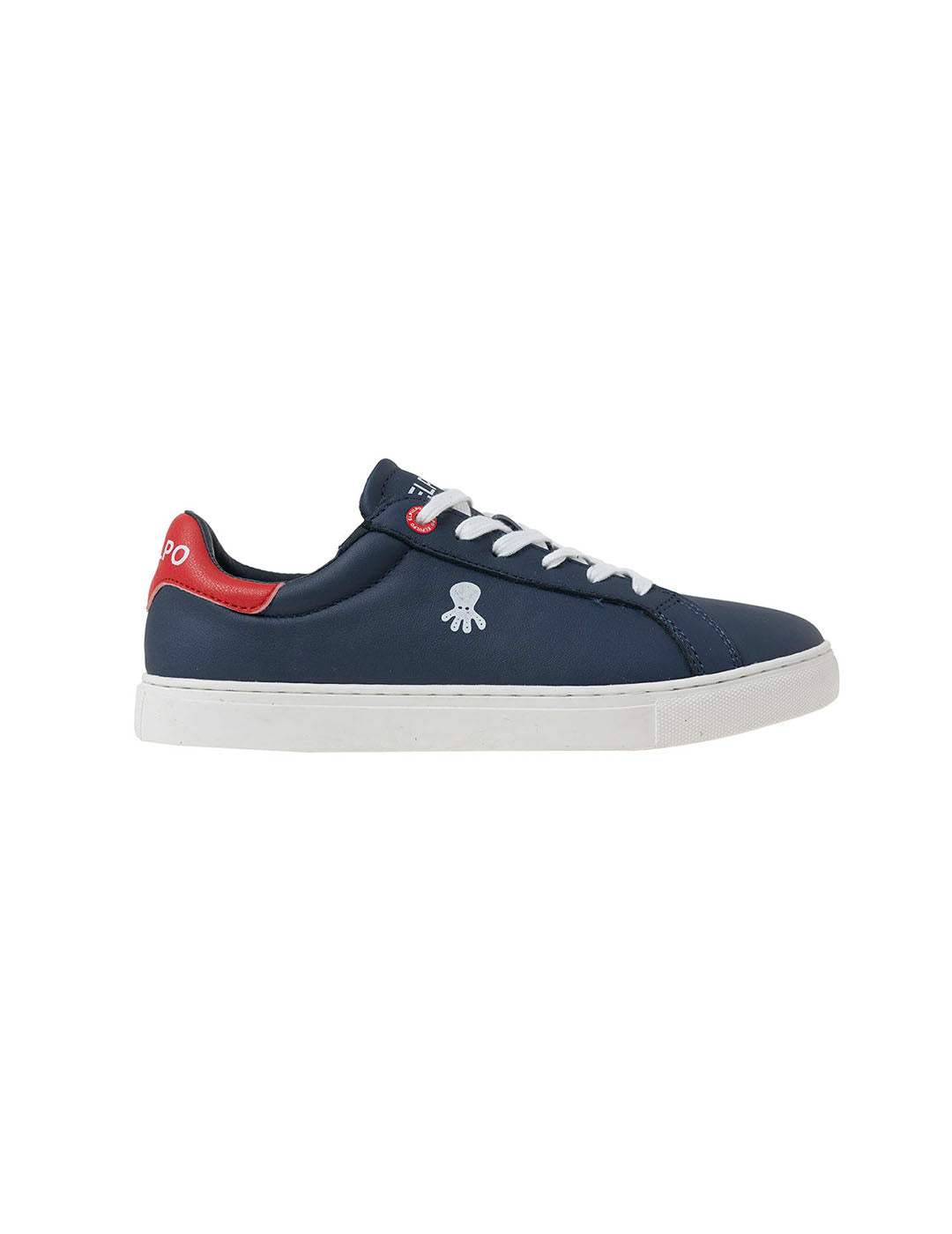 CASUAL KIDS' SNEAKER WITH DETAIL AND CONTRAST NAVY BLUE LOGO