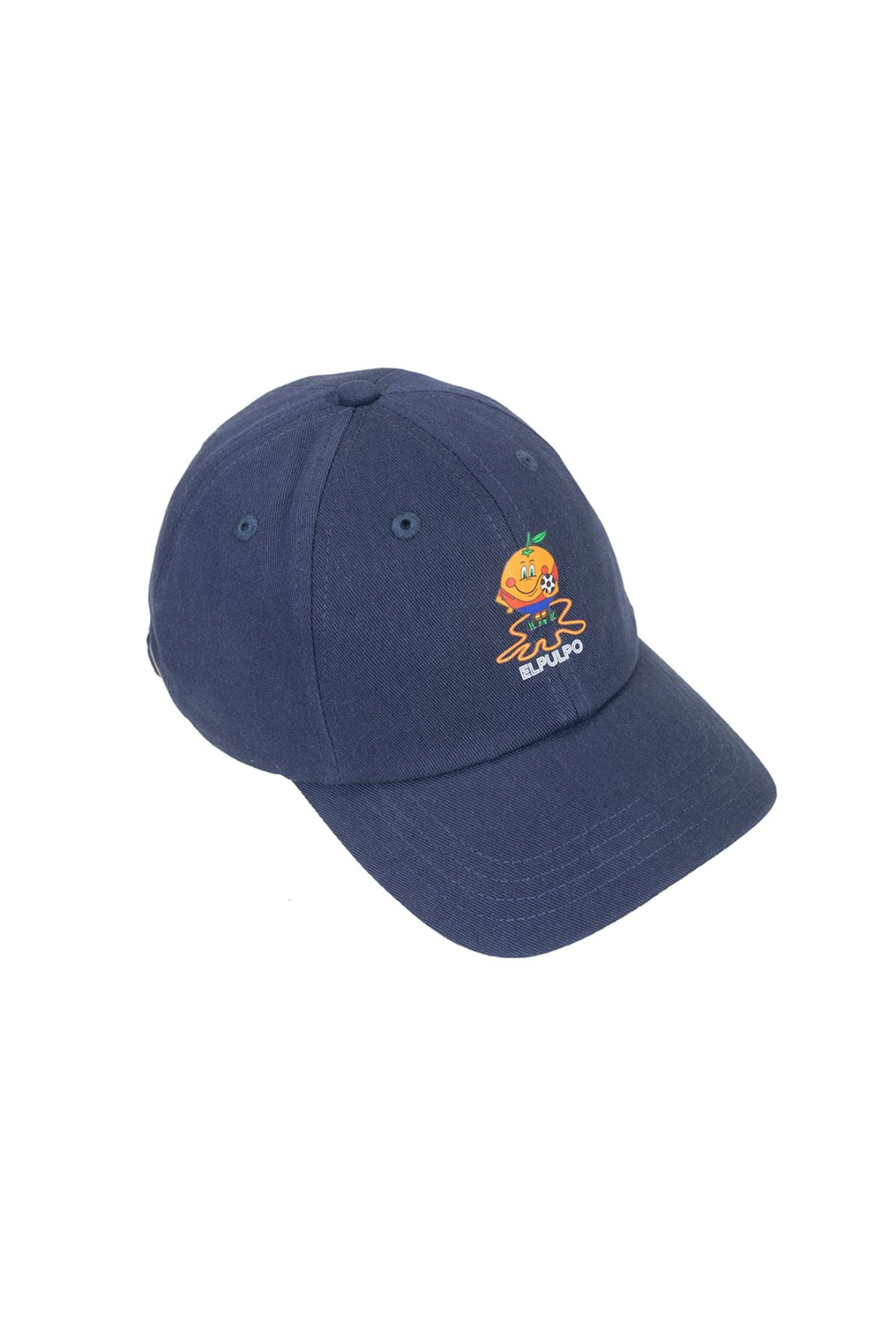 GORRA NIÑO LAVADA ESTAMPADO ELPULPO Y NARANJITO AZUL MARINO DELAVÉ