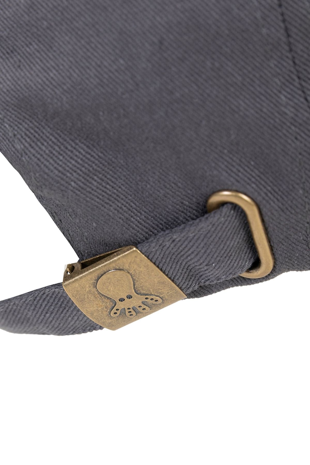 WASHED CHILDREN'S CAP WITH OCTOPUS AND ORANGE CHARCOAL PRINT