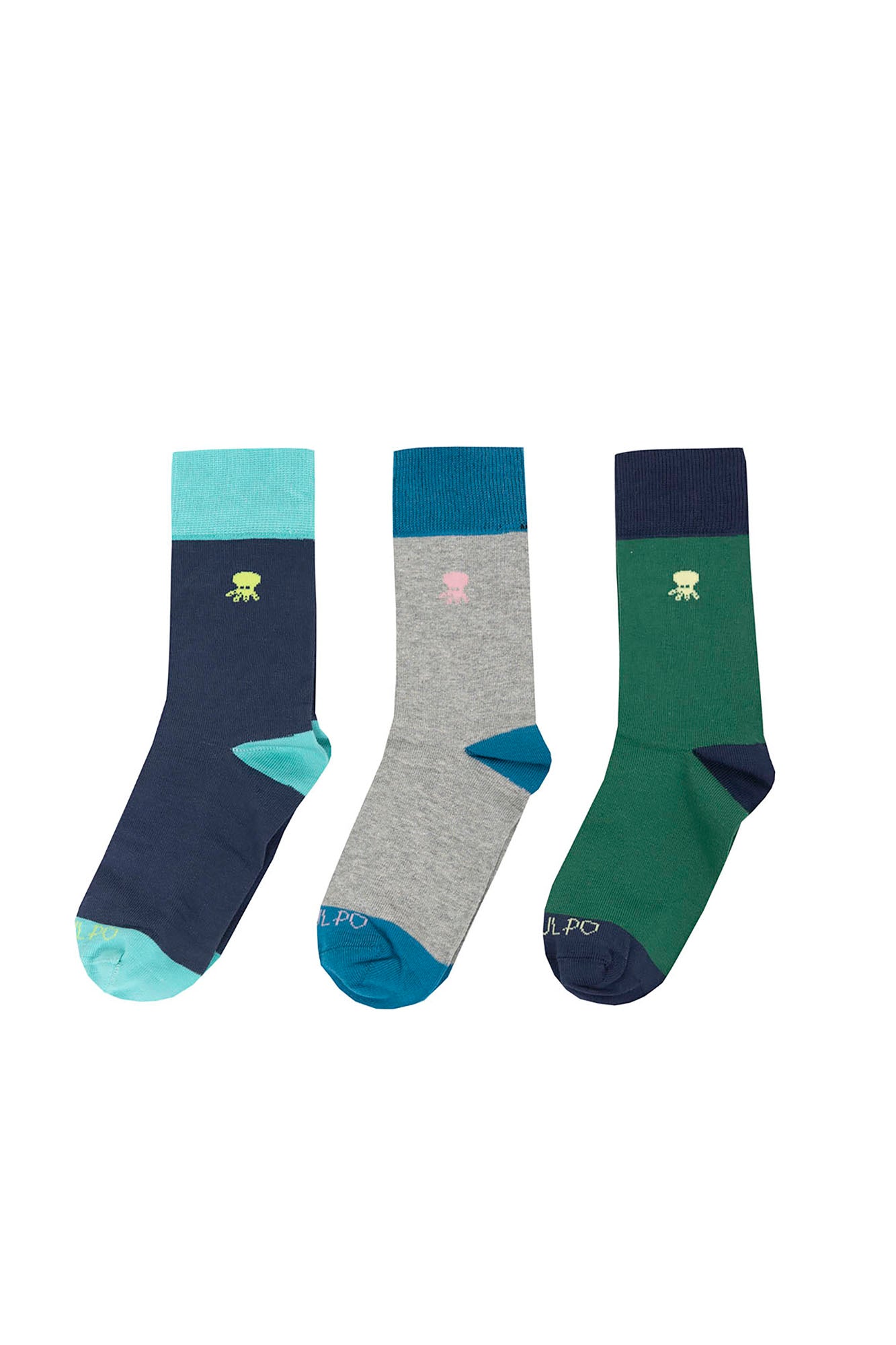 CONTRAST OCTOPUS MULTICOLOR BOY'S SOCKS