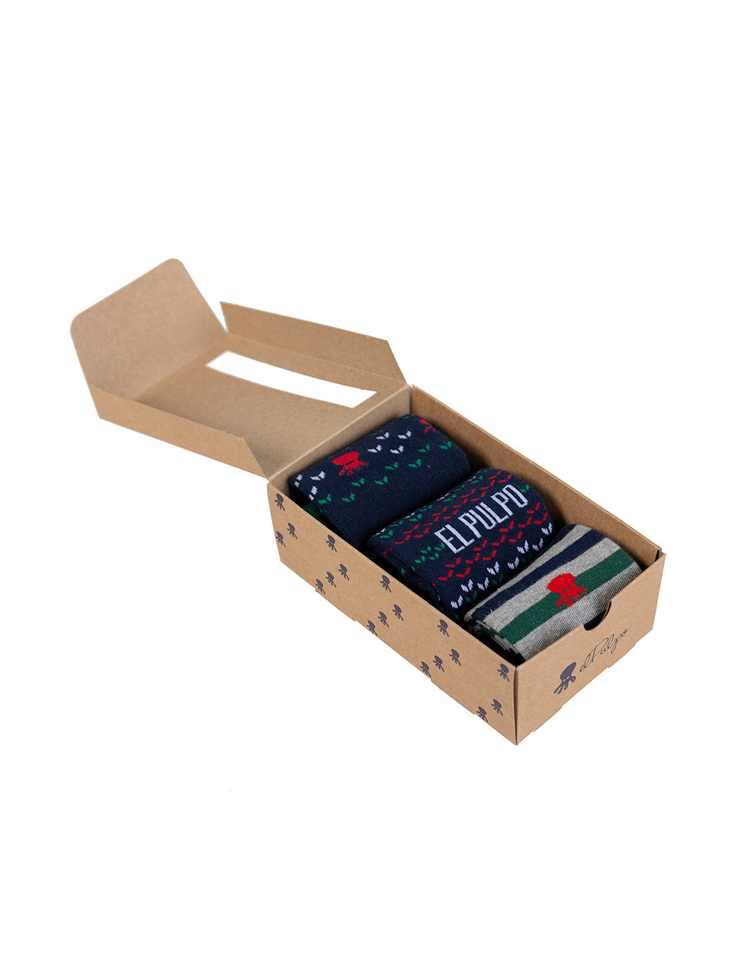 PACK NIÑO CALCETINES ELPULPO XMAS MULTICOLOR