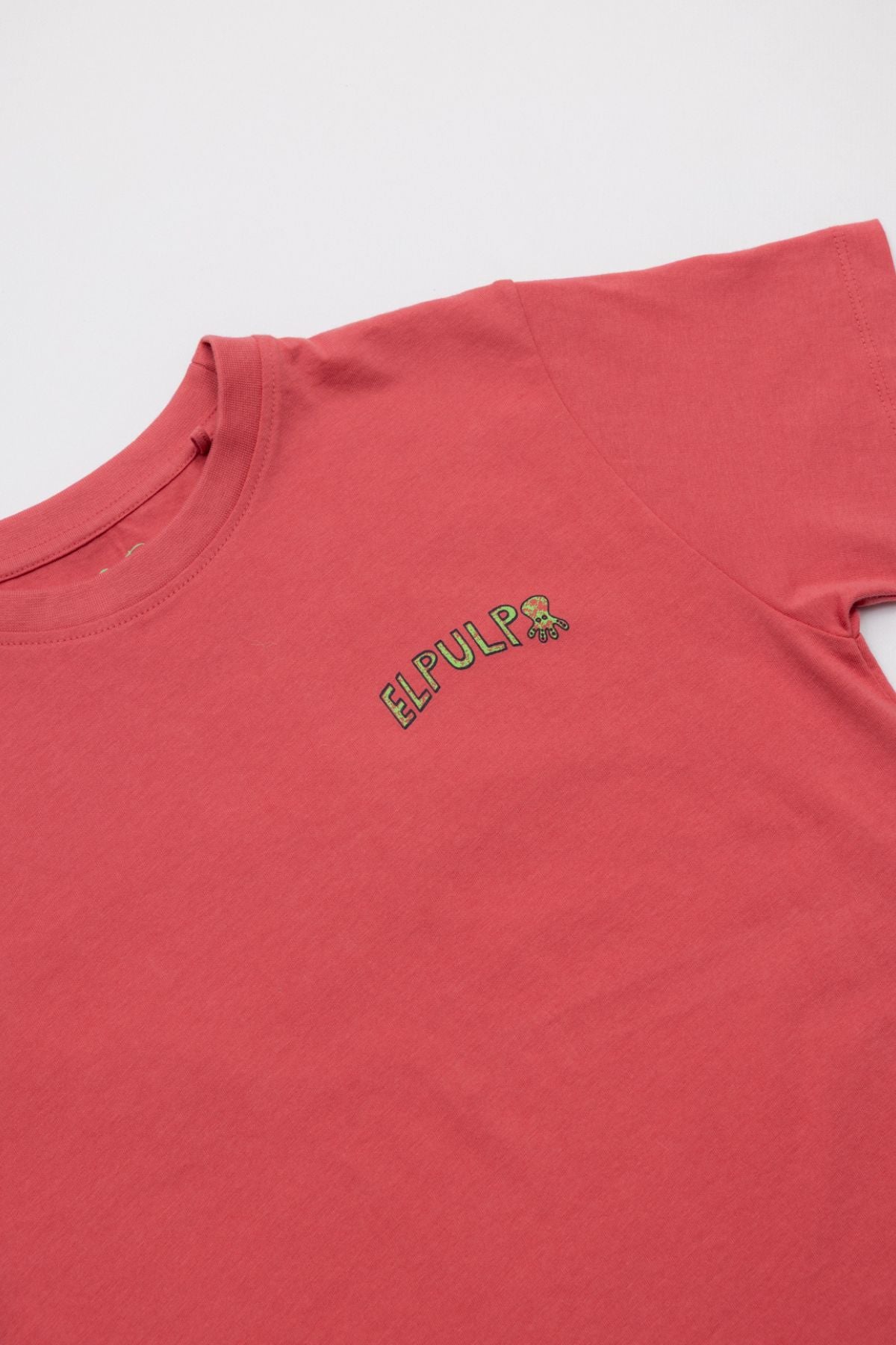 CAMISETA NIÑO LET´S SAVE OUR PLANET ROJO DELAVÉ