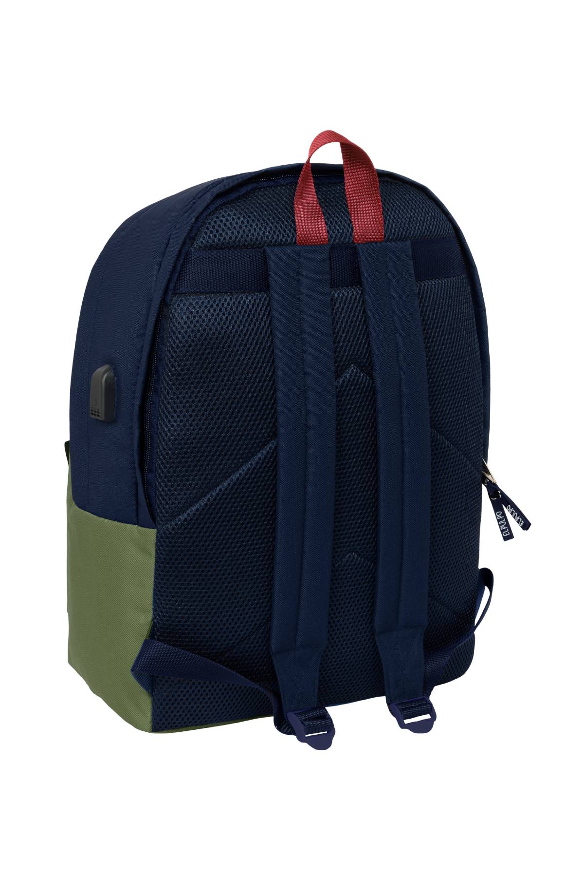 MOCHILA DOBLE PARA PORTATIL 15,6"+USB EL PULPO "VERDE"