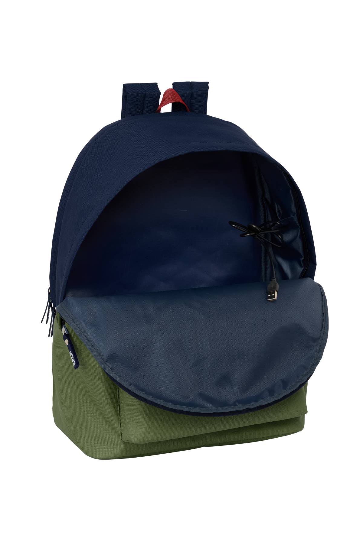 MOCHILA DOBLE PARA PORTATIL 15,6"+USB EL PULPO "VERDE"