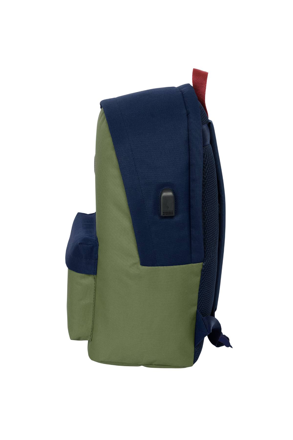 MOCHILA DOBLE PARA PORTATIL 15,6"+USB EL PULPO "VERDE"