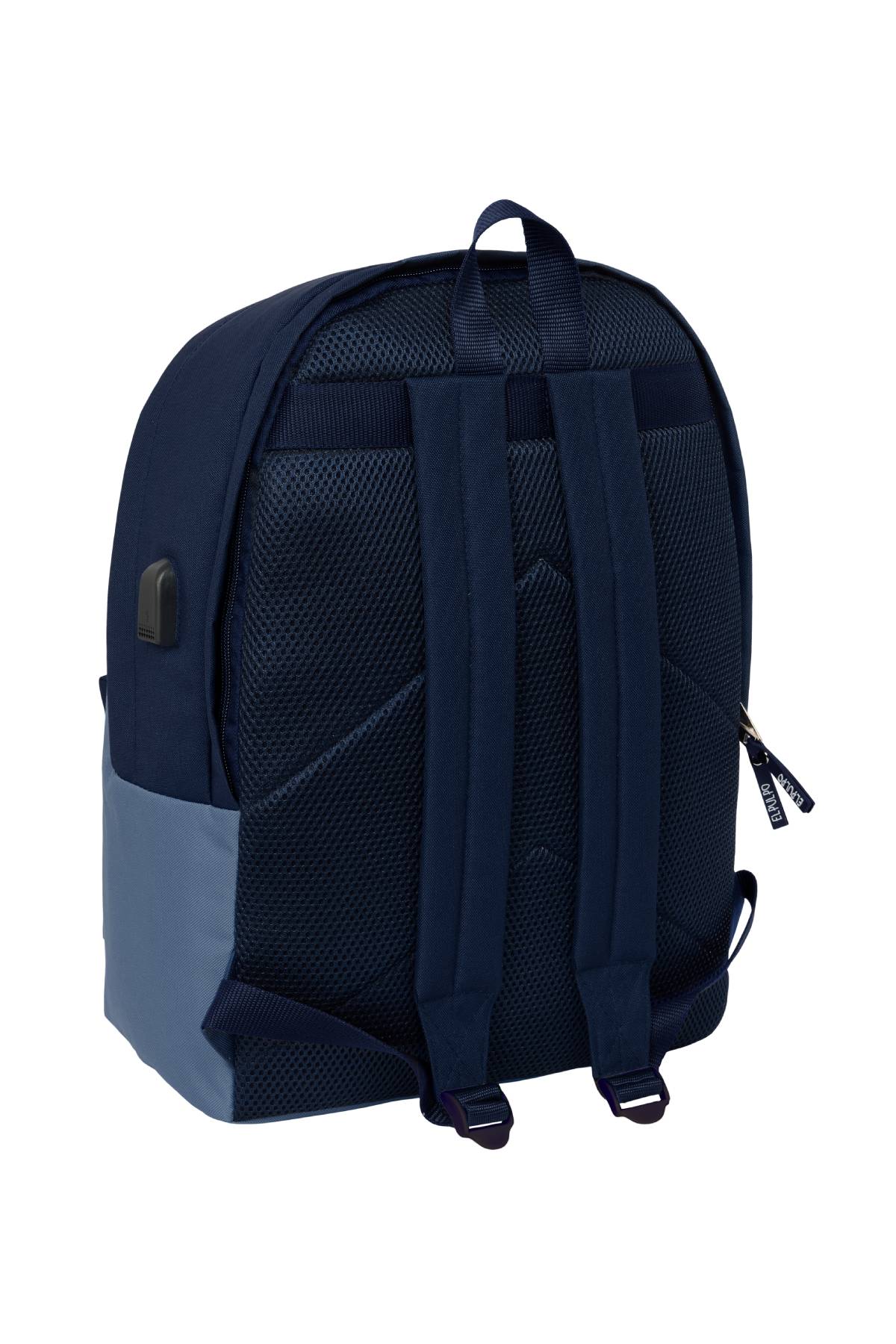 MOCHILA DOBLE PARA PORTATIL 15,6"+USB EL PULPO "AZUL"