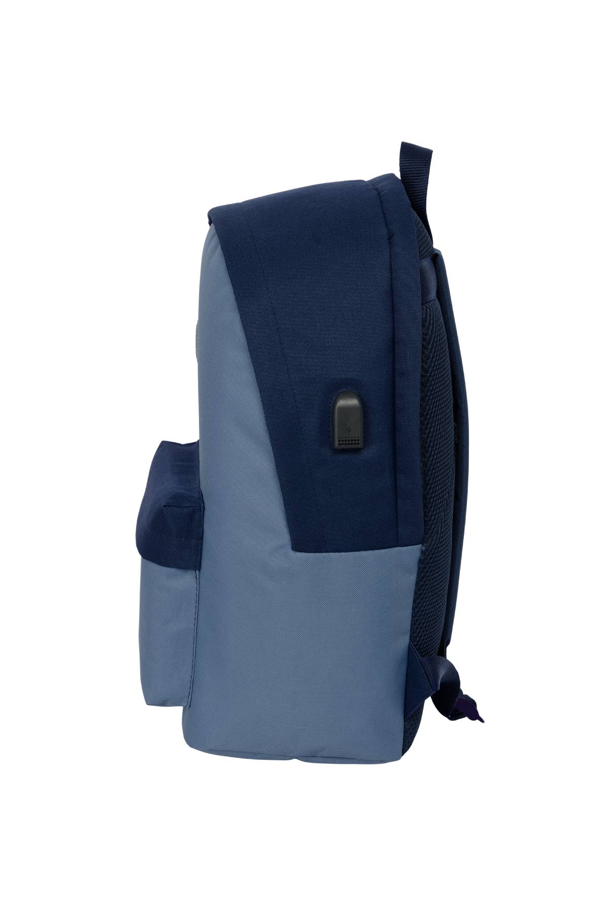 MOCHILA DOBLE PARA PORTATIL 15,6"+USB EL PULPO "AZUL"