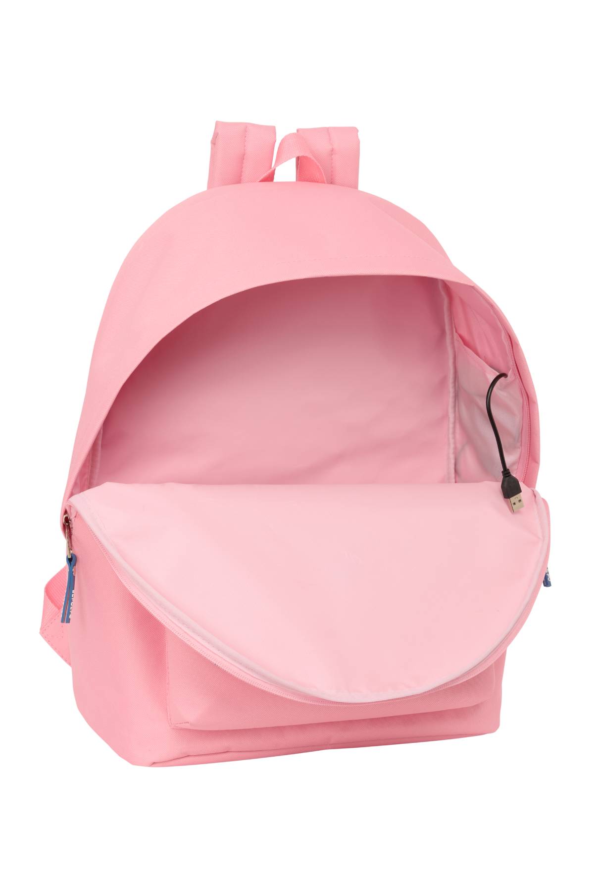 MOCHILA DOBLE PARA PORTATIL 15,6"+USB EL PULPO "ROSA"