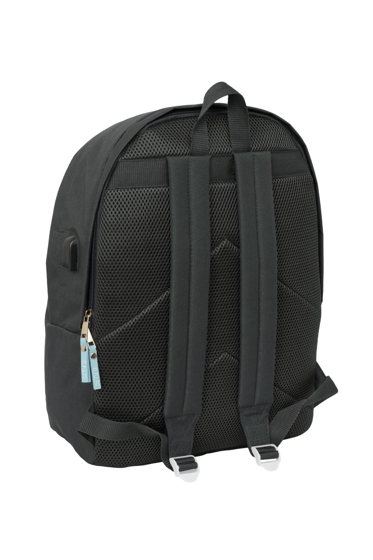 MOCHILA DOBLE PARA PORTATIL 15,6"+USB EL PULPO "GRAFITO"