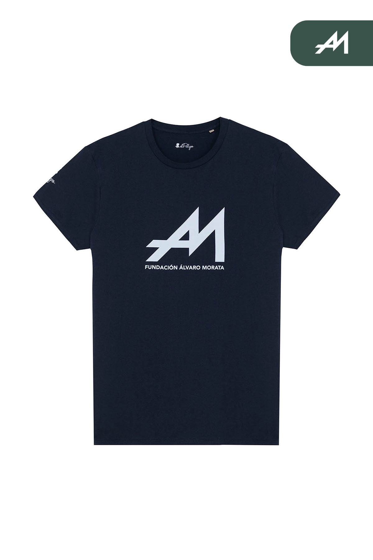 T-SHIRT PRINTED BY THE ALVARO MORATA FOUNDATION IN NAVY BLUE