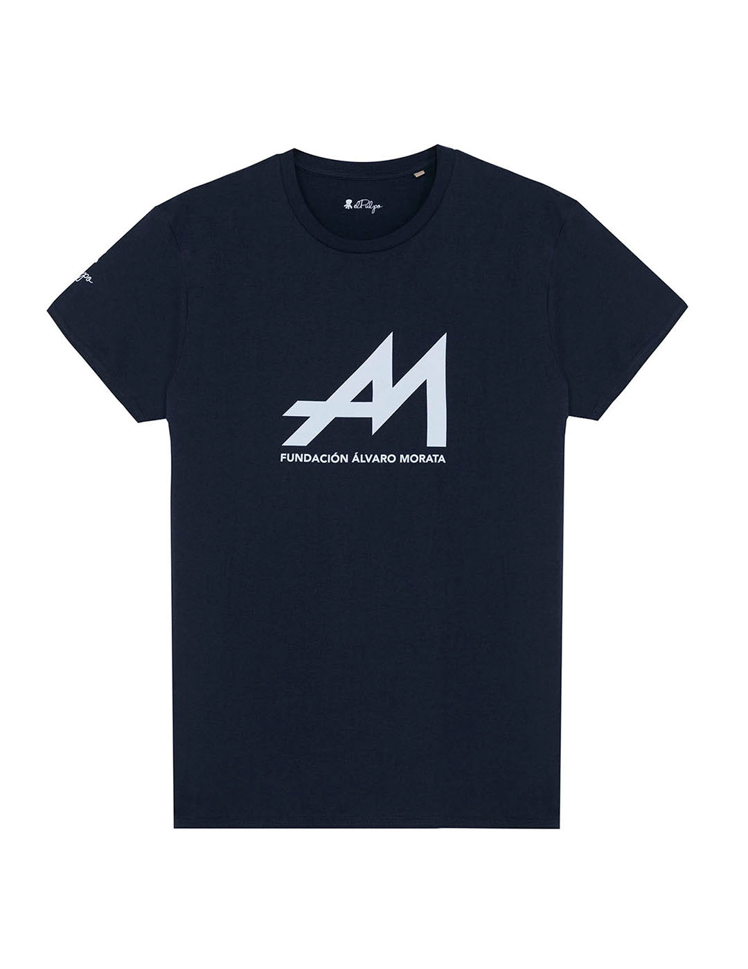 T-SHIRT PRINTED BY THE ALVARO MORATA FOUNDATION IN NAVY BLUE