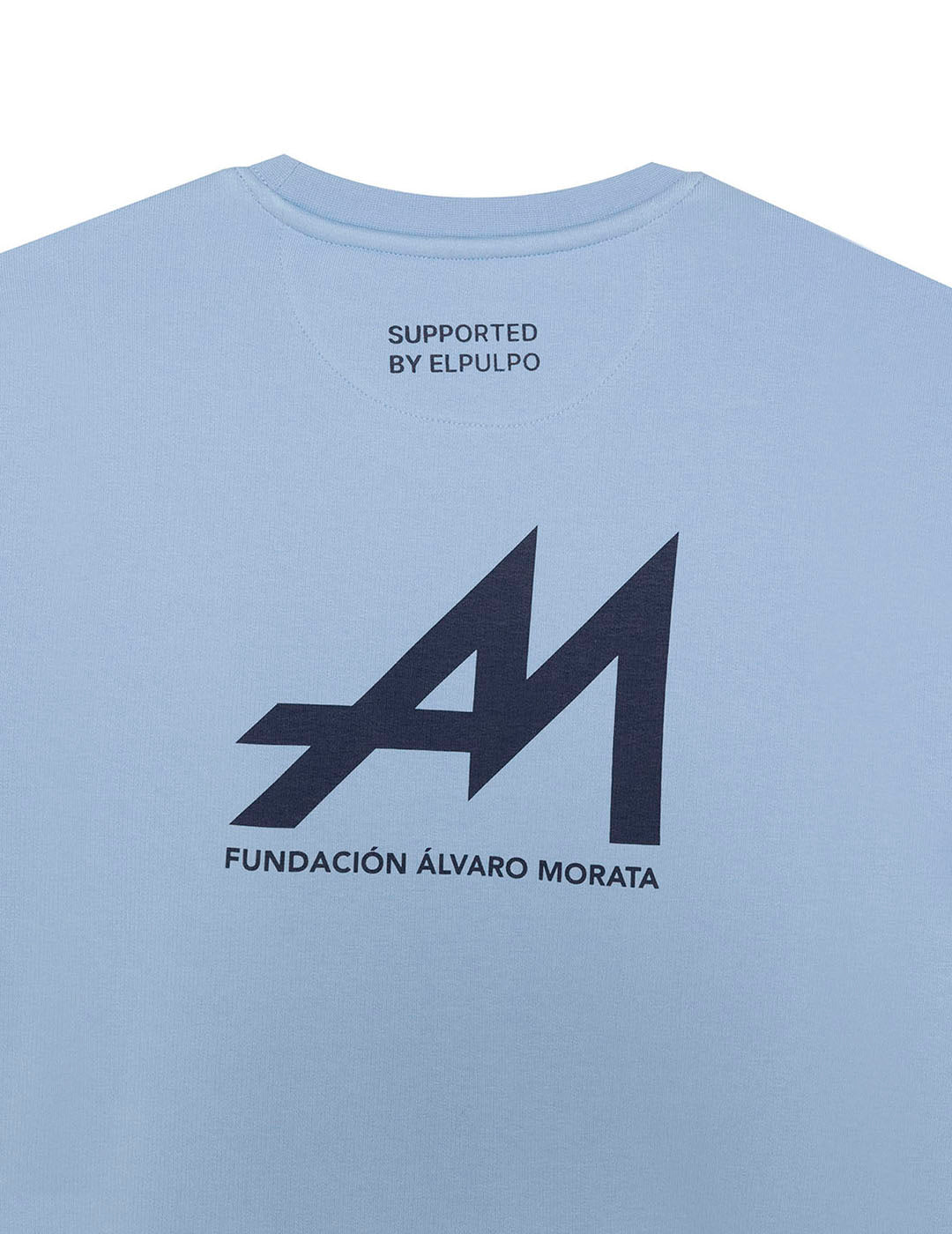 ALVARO MORATA FOUNDATION PRINTED SWEATSHIRT LIGHT BLUE