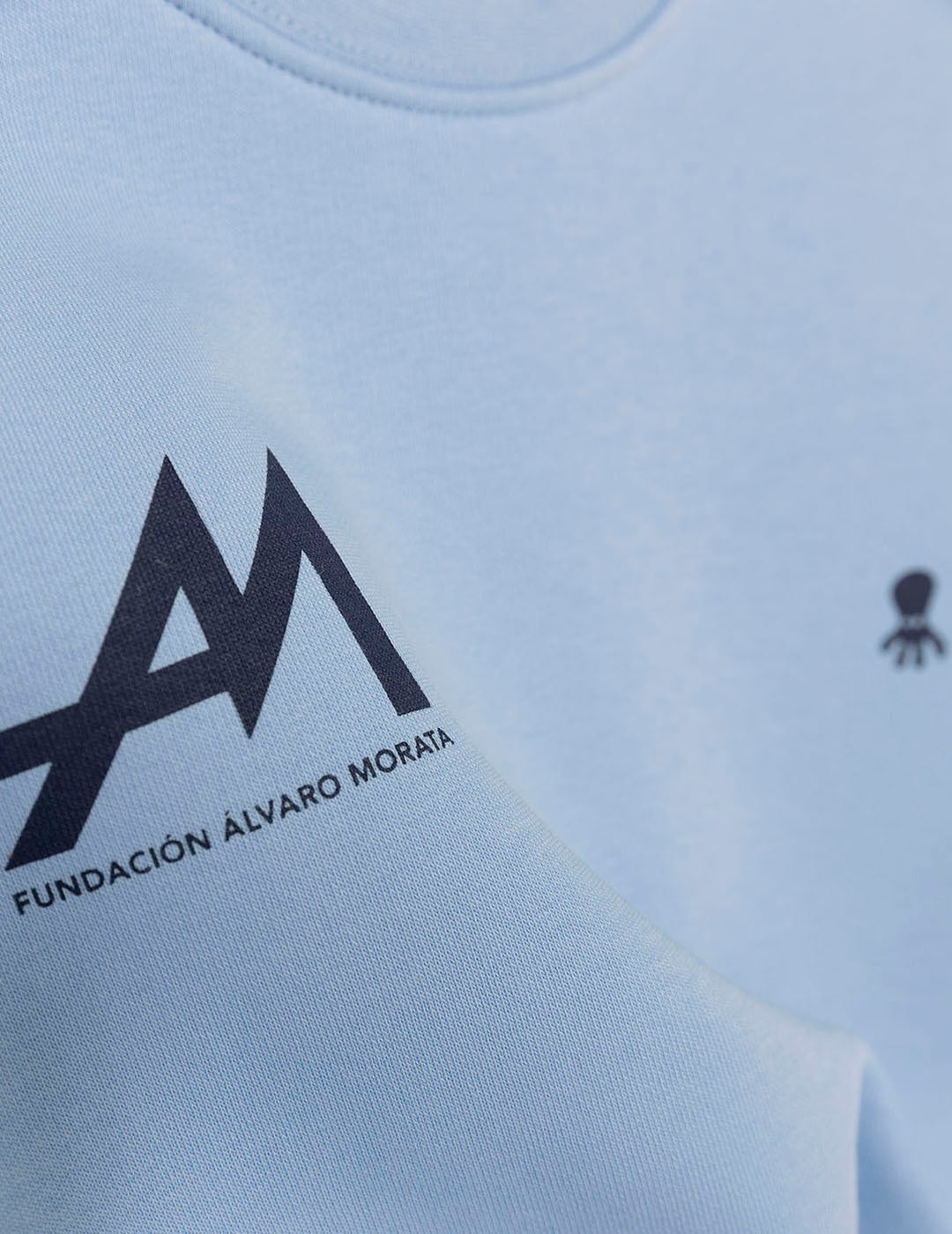 ALVARO MORATA FOUNDATION PRINTED SWEATSHIRT LIGHT BLUE