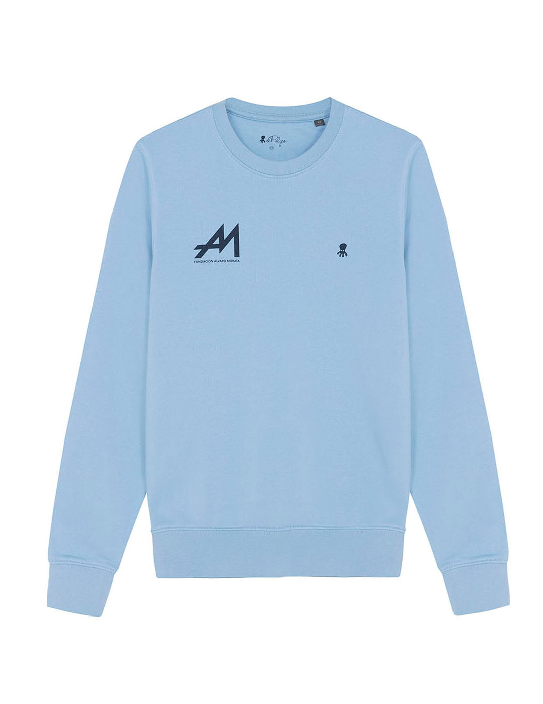 ALVARO MORATA FOUNDATION PRINTED SWEATSHIRT LIGHT BLUE
