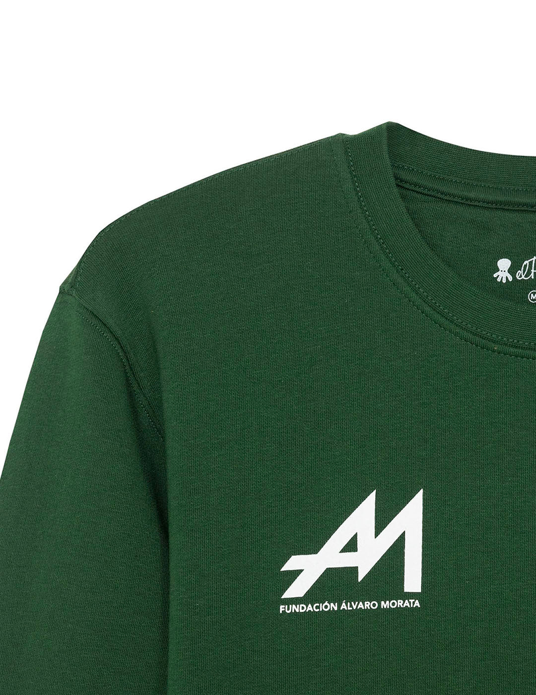 ALVARO MORATA FOUNDATION PRINTED SWEATSHIRT BOTTLE GREEN