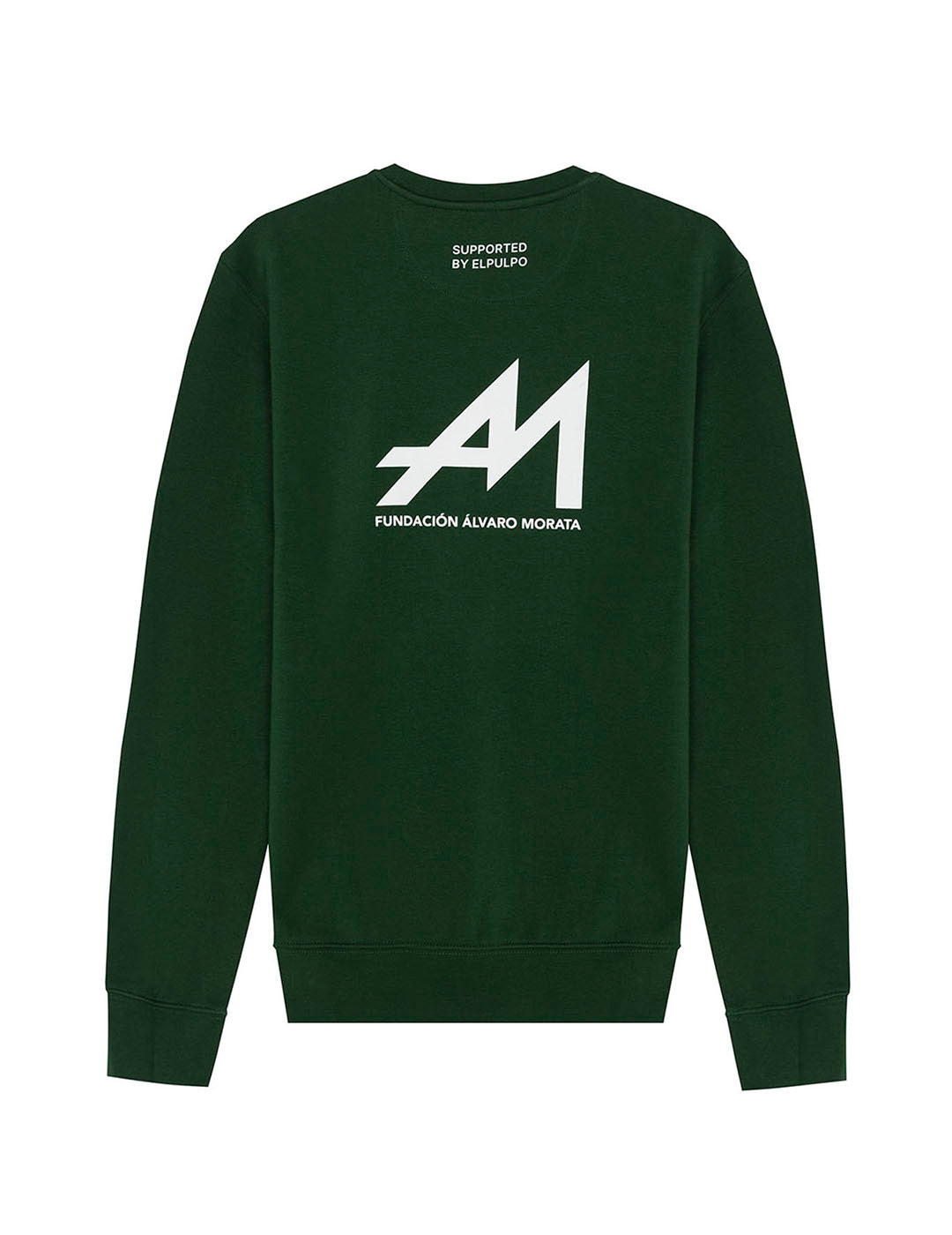 ALVARO MORATA FOUNDATION PRINTED SWEATSHIRT BOTTLE GREEN