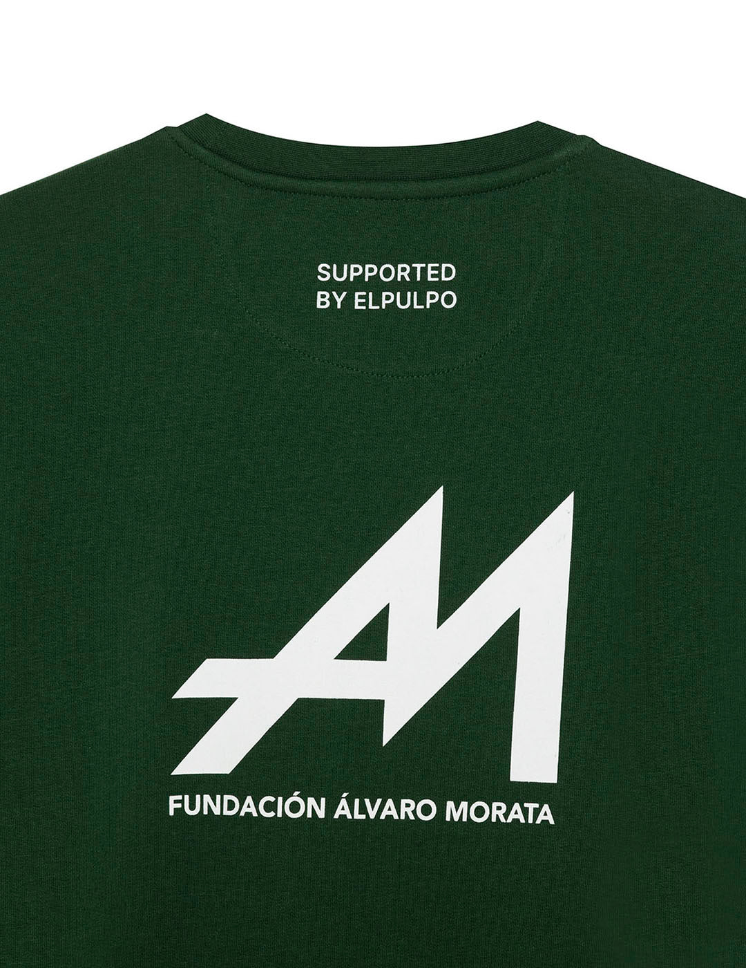 ALVARO MORATA FOUNDATION PRINTED SWEATSHIRT BOTTLE GREEN