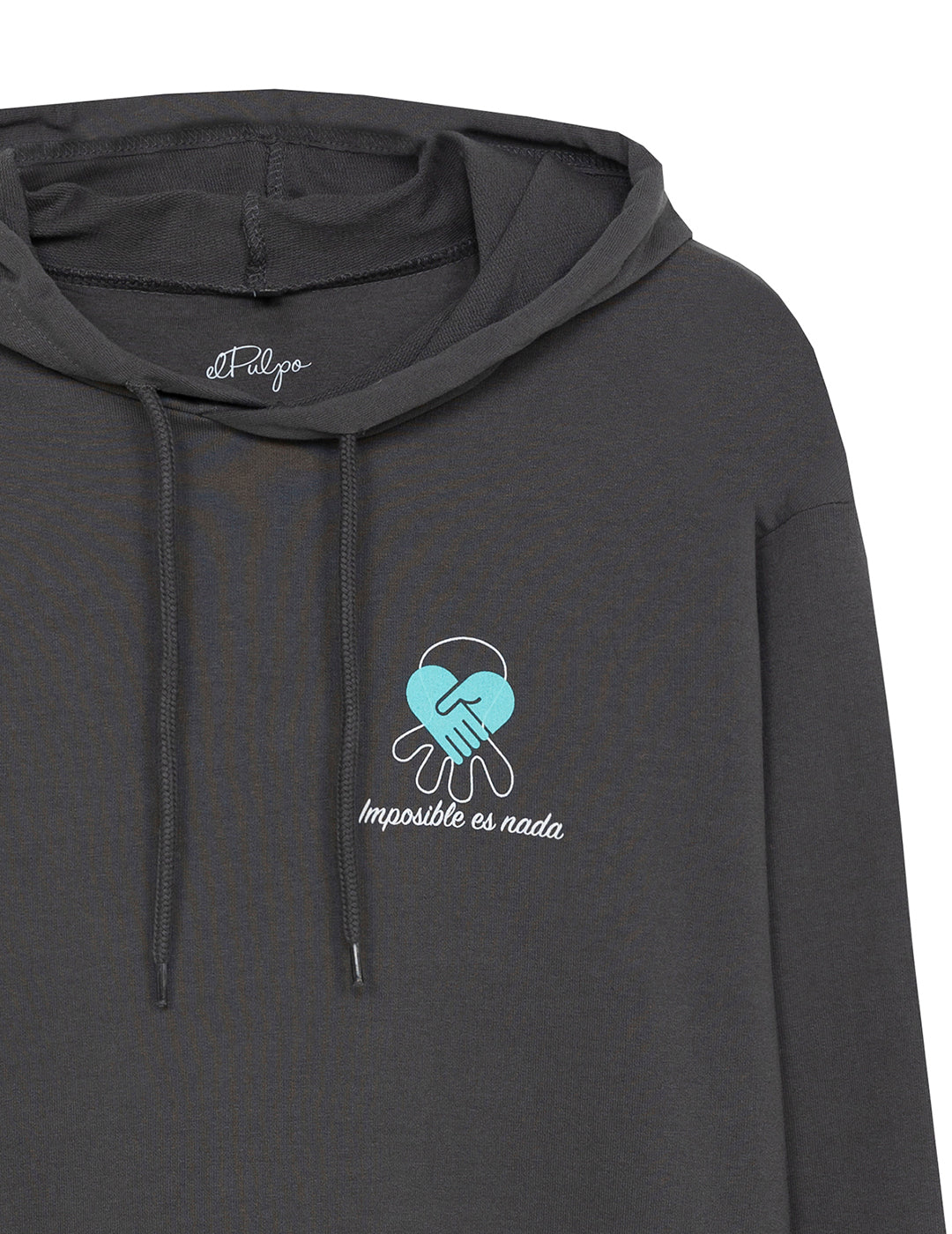 SUDADERA CAPUCHA FUNDACIÓN DIEGO GONZÁLEZ RIVAS CARBÓN