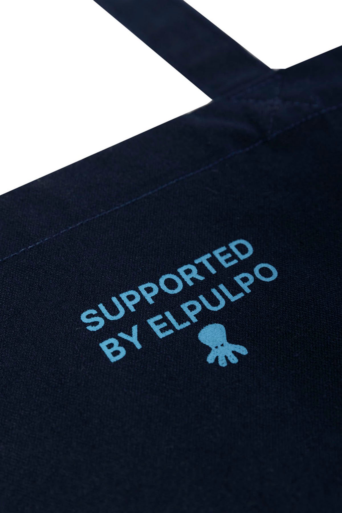 TOTE ESTAMPADA FUNDACIÓN ALVARO MORATA AZUL MARINO
