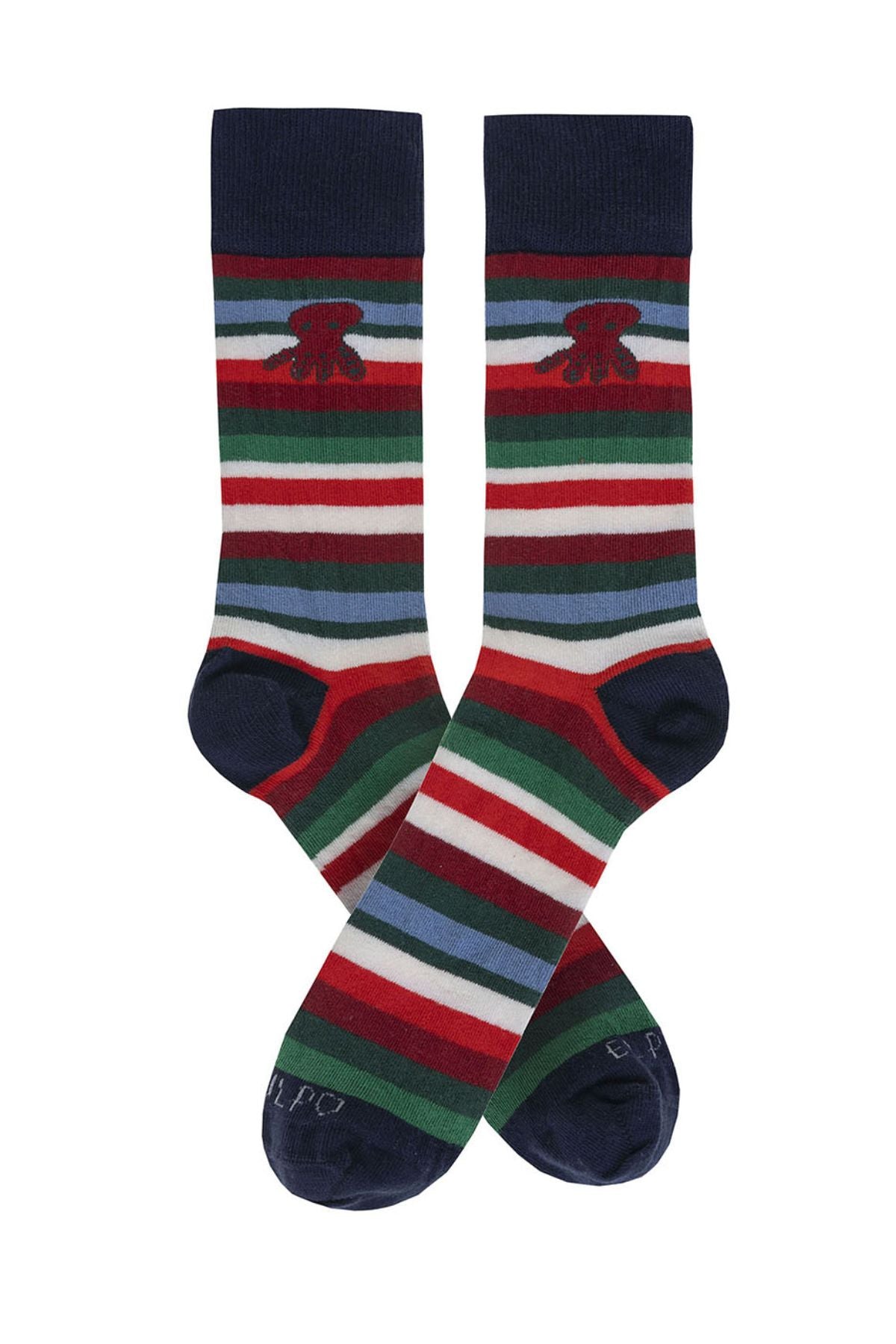 CALCETINES FUNDACIÓN QUERER RAYAS ELPULPO MULTICOLOR