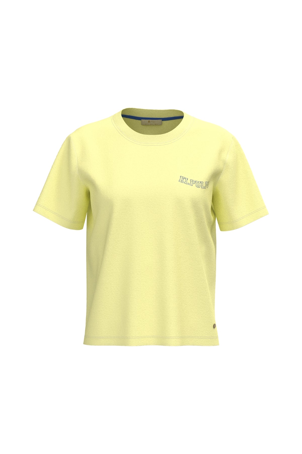 Camiseta teen manga corta alas amarillo claro