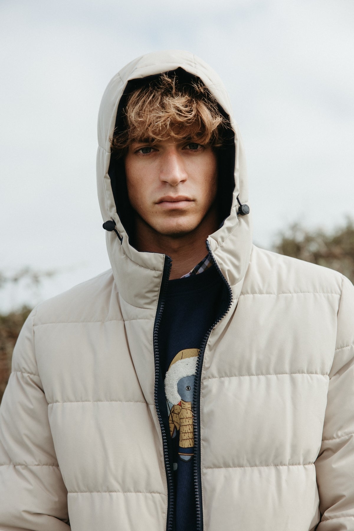 PLUMÍFERO ACOLCHADO ÁRTICO REVERSIBLE AZUL MARINO