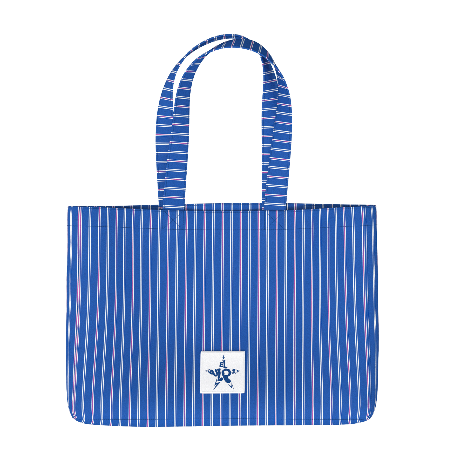 Tote bag teen rayas azul