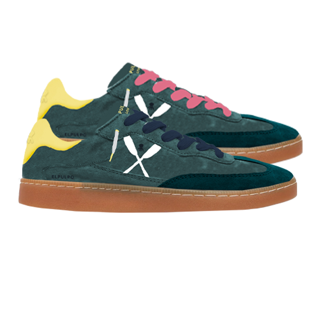 ZAPATILLA PIEL VUELTA CONTRASTES EP CANIDE VERDE OSCURO