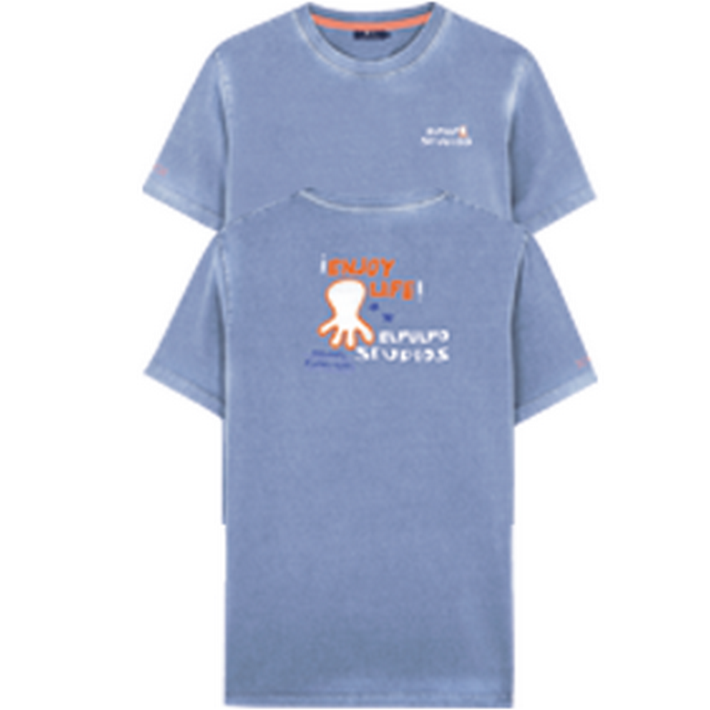 CAMISETA ESTAMPADO ENJOY LIFE ÍNDIGO