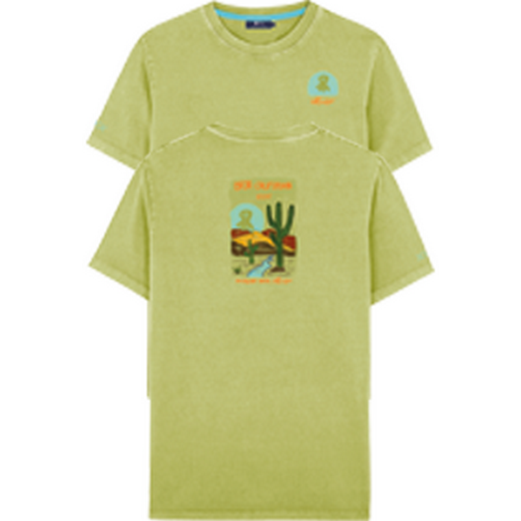 CAMISETA ESTAMPADO DESIERTO VERDE PISTACHO