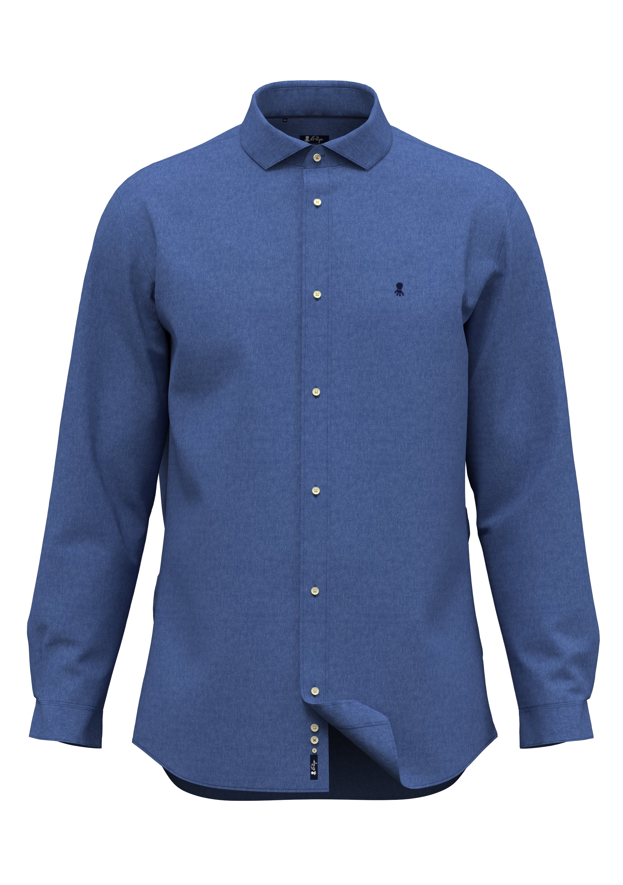 CAMISA LINO AZUL