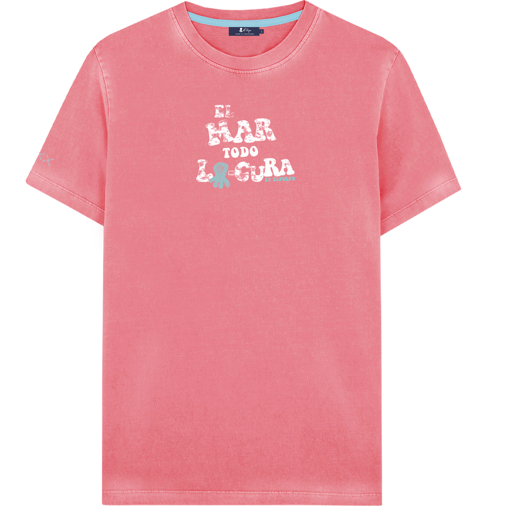 EL MAR TODO LO-CURA T-SHIRT BUBBLE GUM PINK