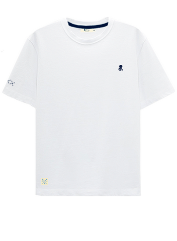 CAMISETA NEW BASIC LOGO BLANCO PURO