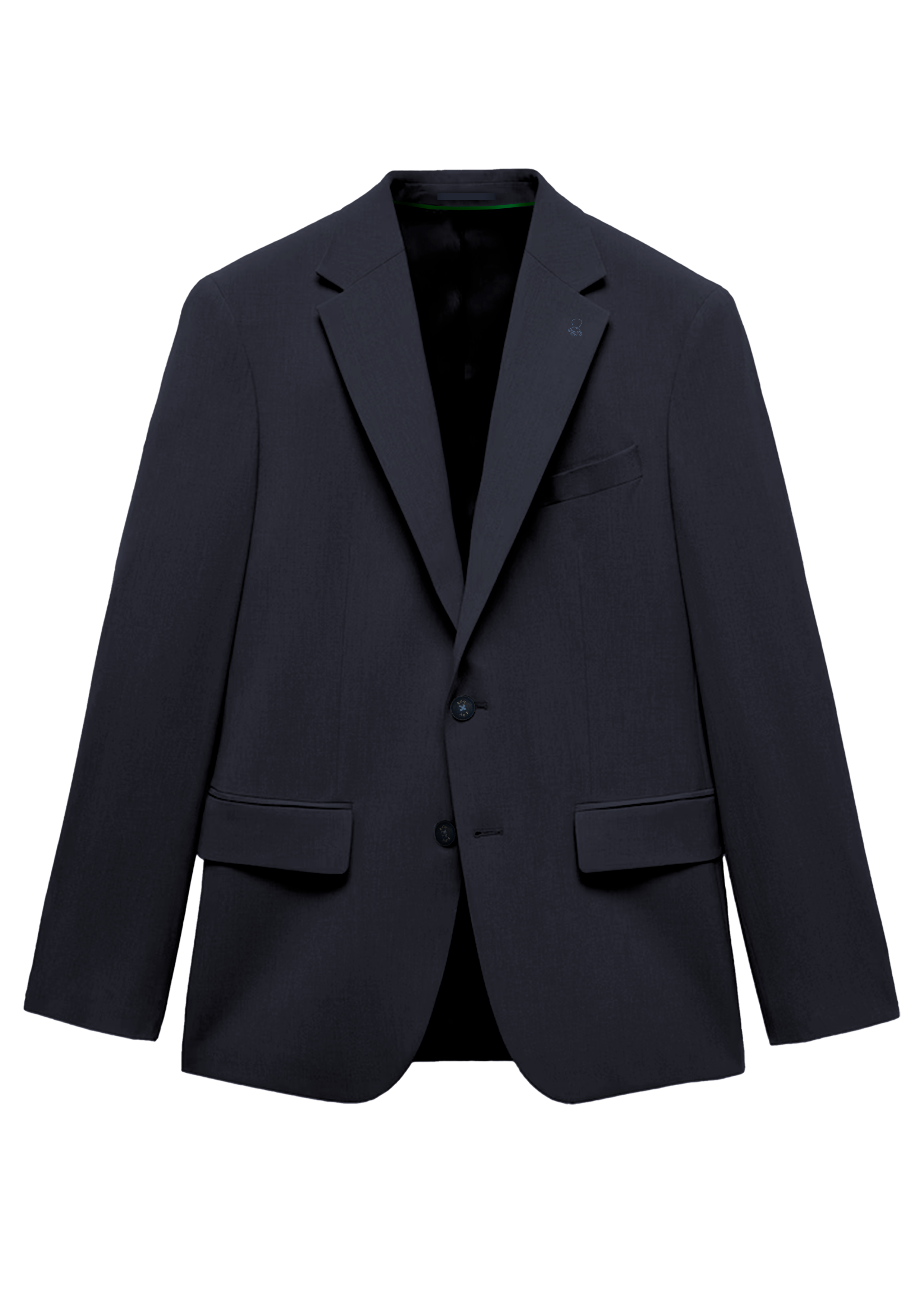 AMERICANA TRAJE CON LANA AZUL MARINO