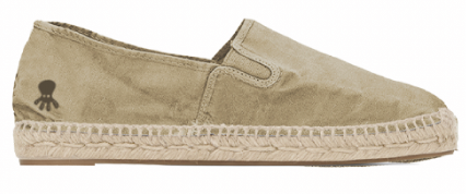 Alpargata lavada con elástico EP Miño arena