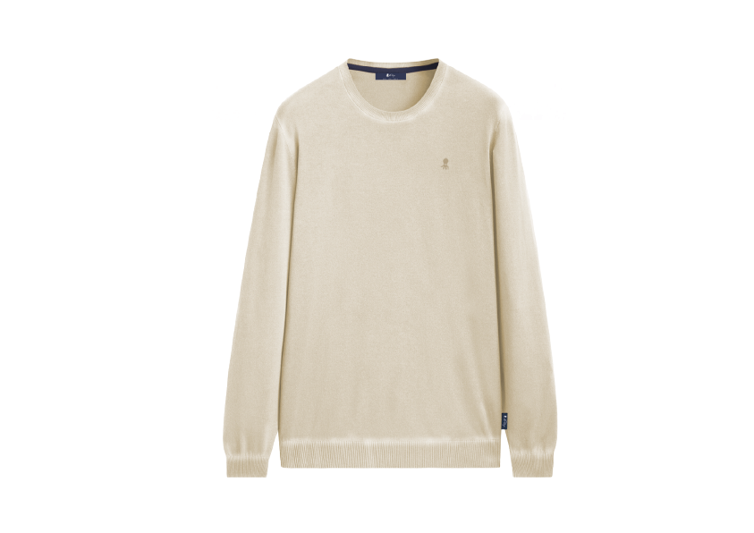 JERSEY DE PUNTO LAVADO BLANCO ROTO